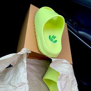 Neon yellow Authentic yeezy slides